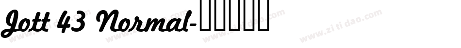 Jott 43 Normal字体转换